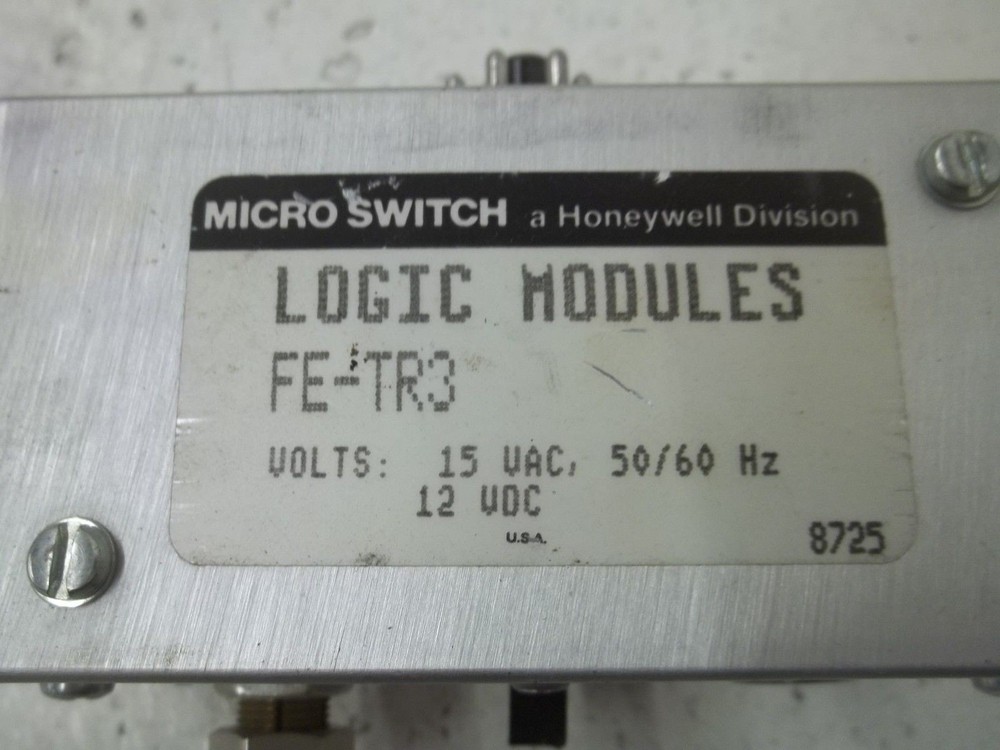 MICRO SWITCH FE-TR3 LOGIC MODULE (GREY BODY) UNMP
