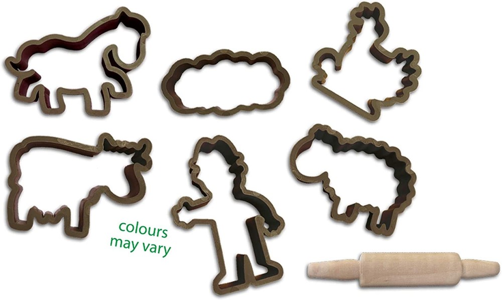 SES Creative 24919 Eco Dough mega Set (7x90gr with Tools)