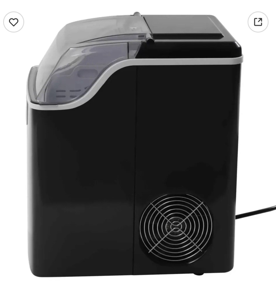44lbs / 24hr Ice Maker Countertop Chewable Ice Machine Automatic Self-Cleaning