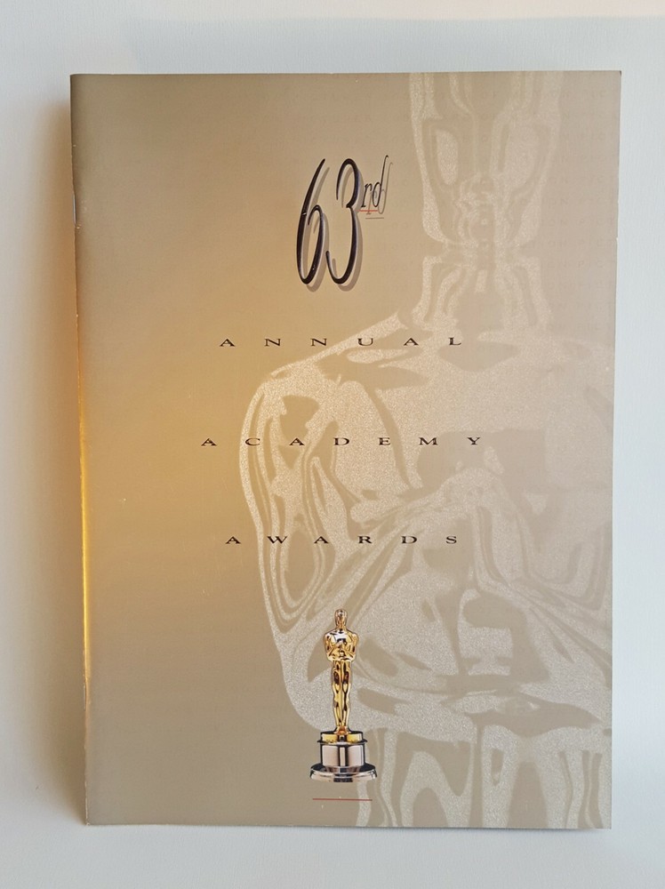 63rd. Academy Awards Final Draft Original TV Script and Program.