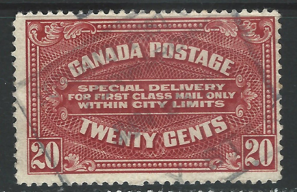 Bigjake: Canada #E2, 20 cent Special Delivery