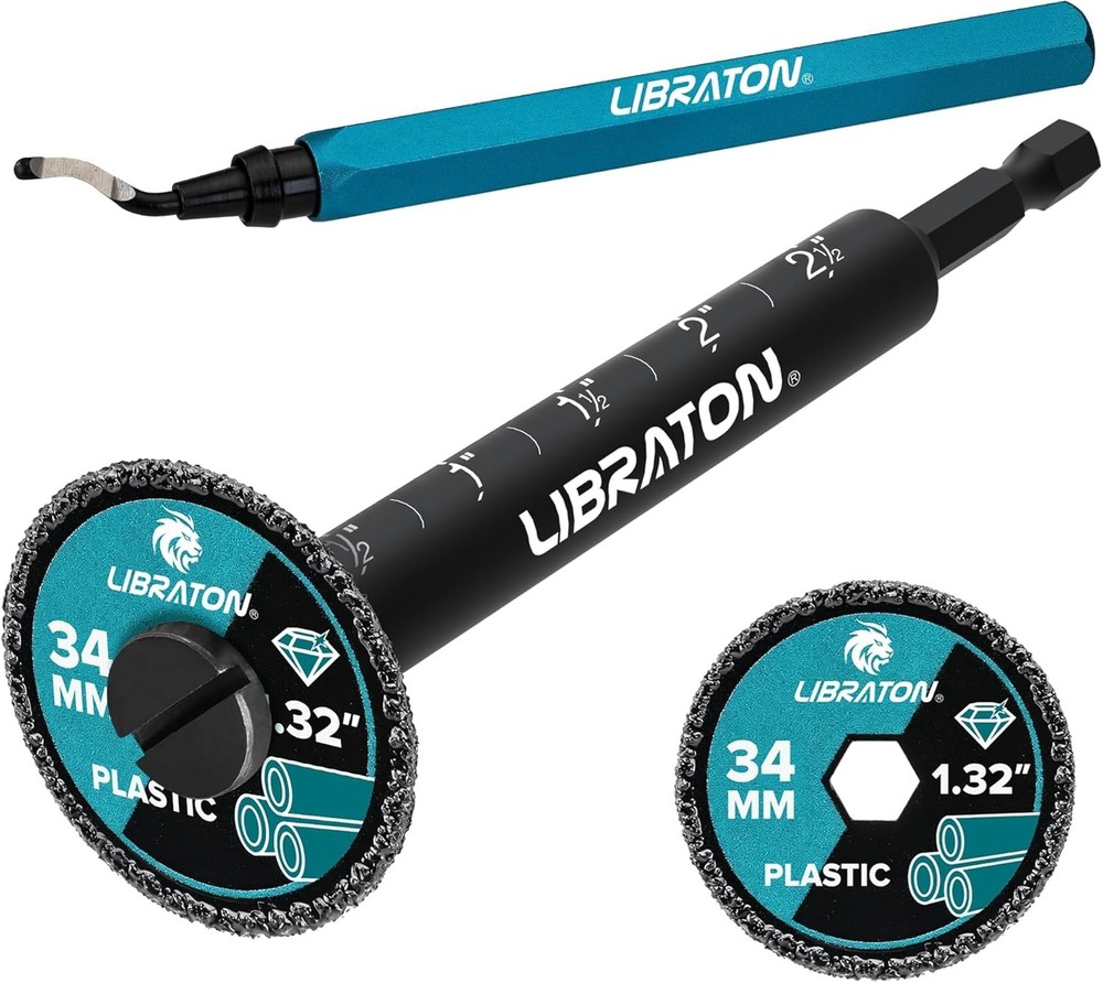 Complete Internal Pipe Cutting Set for PVC & PE Pipes - Lightweight & Efficient