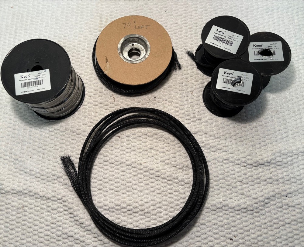 Assorted Expandable Cable Sleeving-Open Box