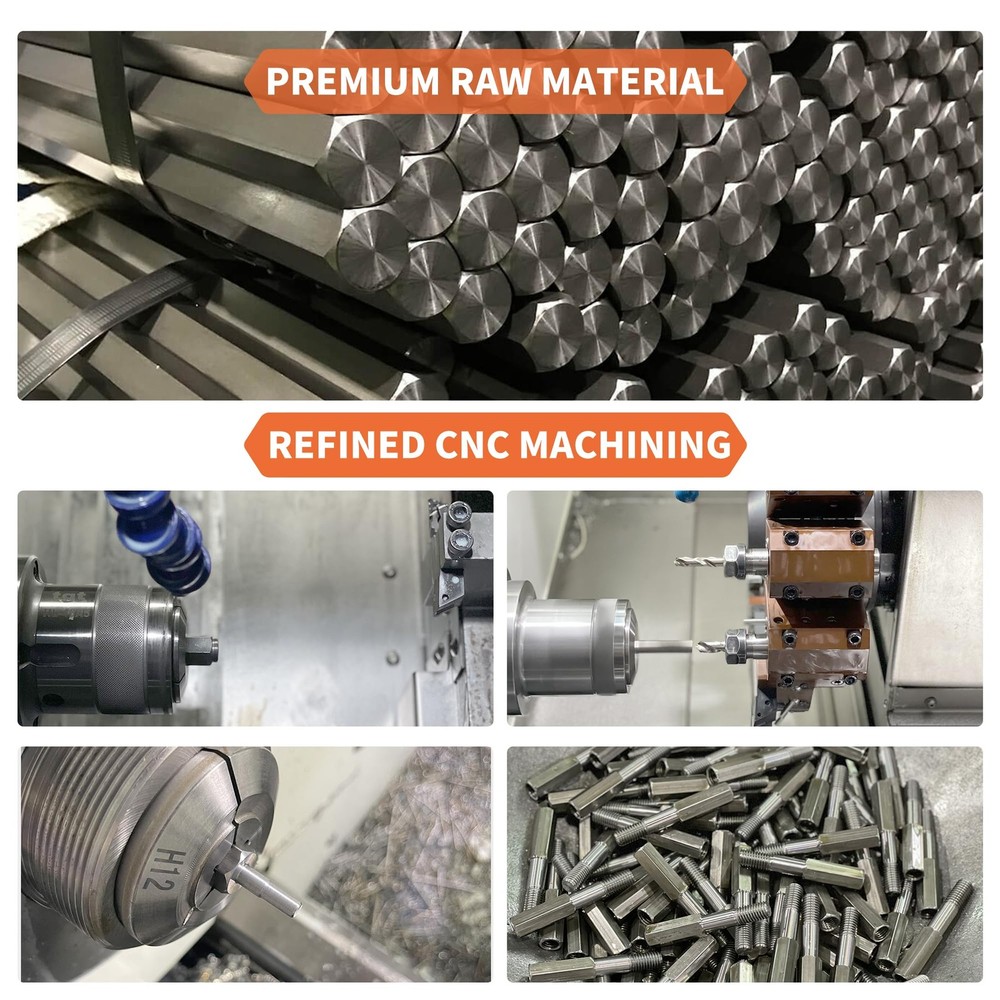 Rivet Nut Installation Tool Set Flat Head Rivnut Threaded Insert Nut Kit SAE ...