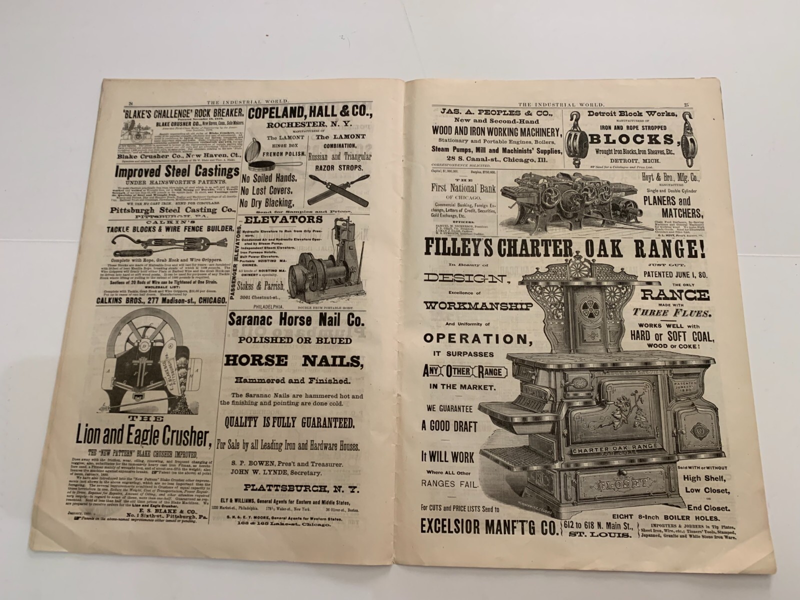 1880 Commercial Industrial World Advertiser Magazine Chicago September 2 1880