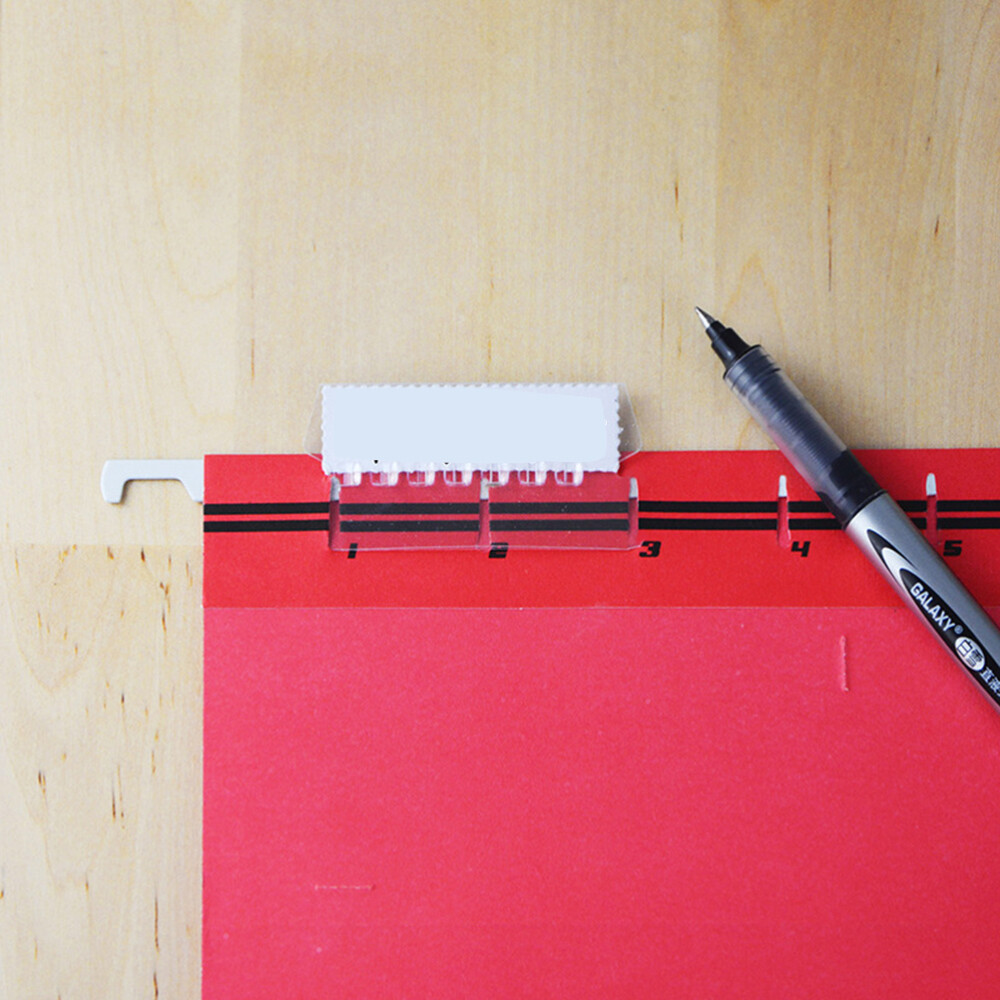 25PCS Hanging Folder Tabs Plastic File Labels Folder Tab Quick Identification