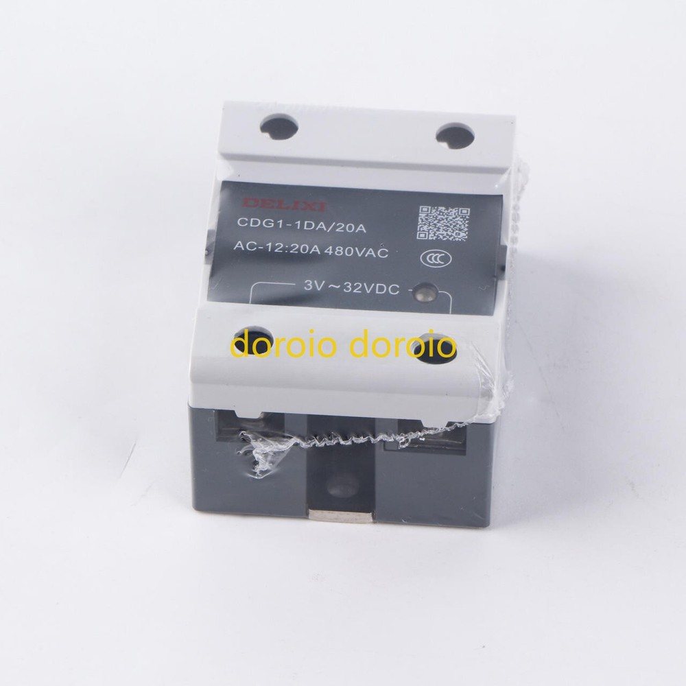 For DELIXI CDG1-1DA/20A SSR 20A 480VAC Solid State Relay Input 3V~32VDC