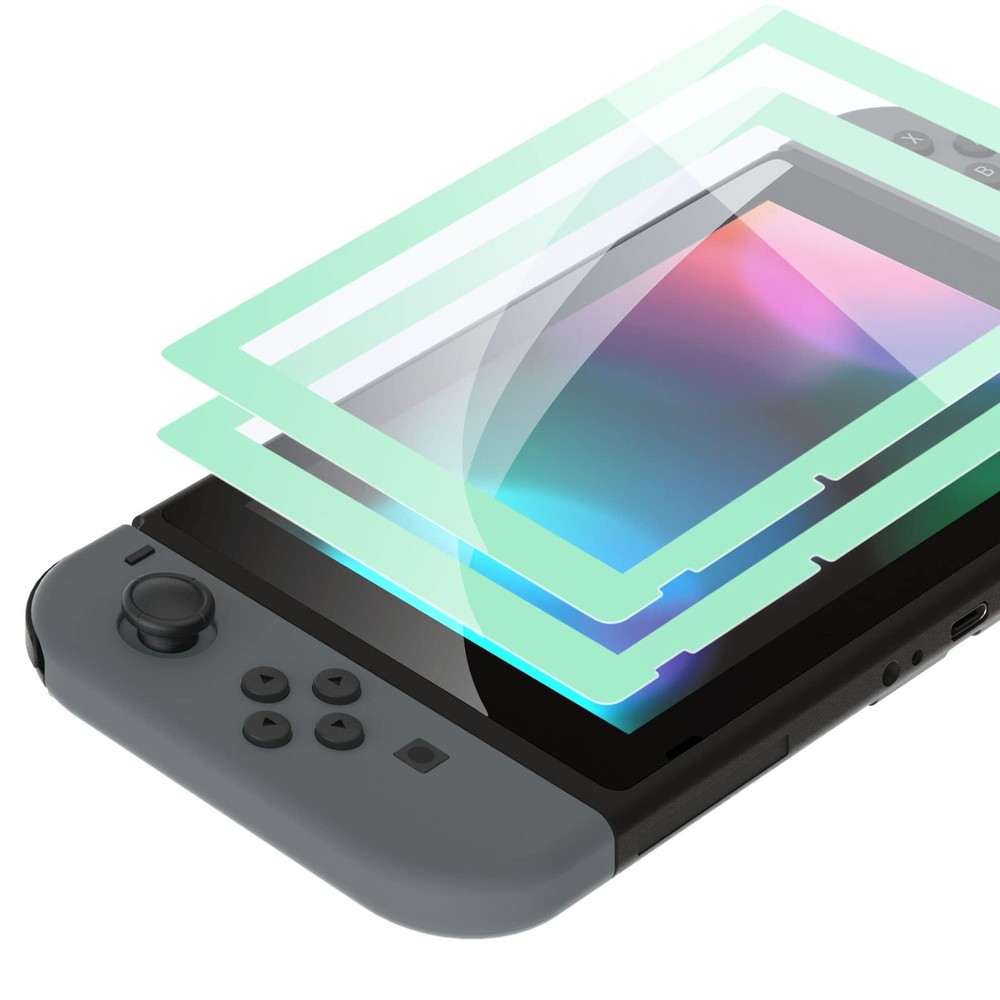 switch protective film misty green