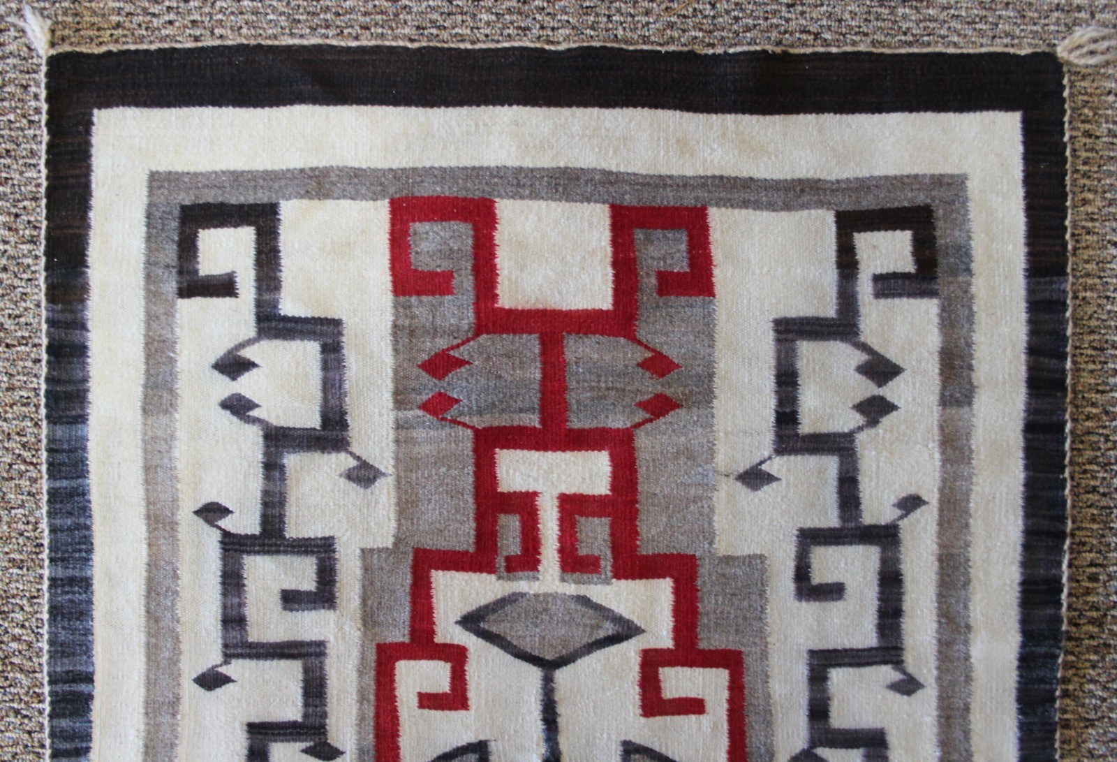 Vintage 1920 Navajo Rug Crystal Trading Post. GREAT ART!!
