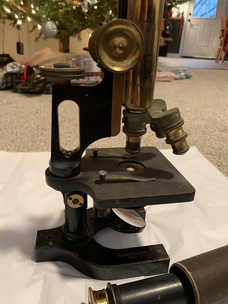 early 1900s bausch and lomb optical microscope