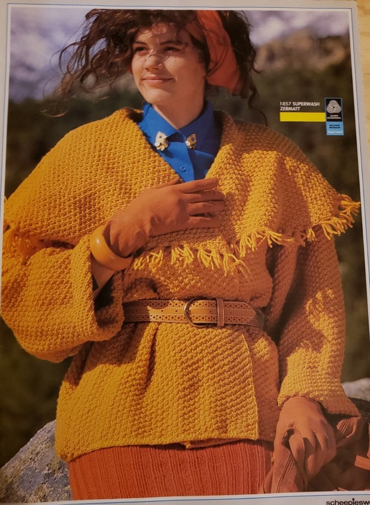 Creative Knitting With Scheepjeswol Volume 4 1986 Winter Sweater Pattern Book