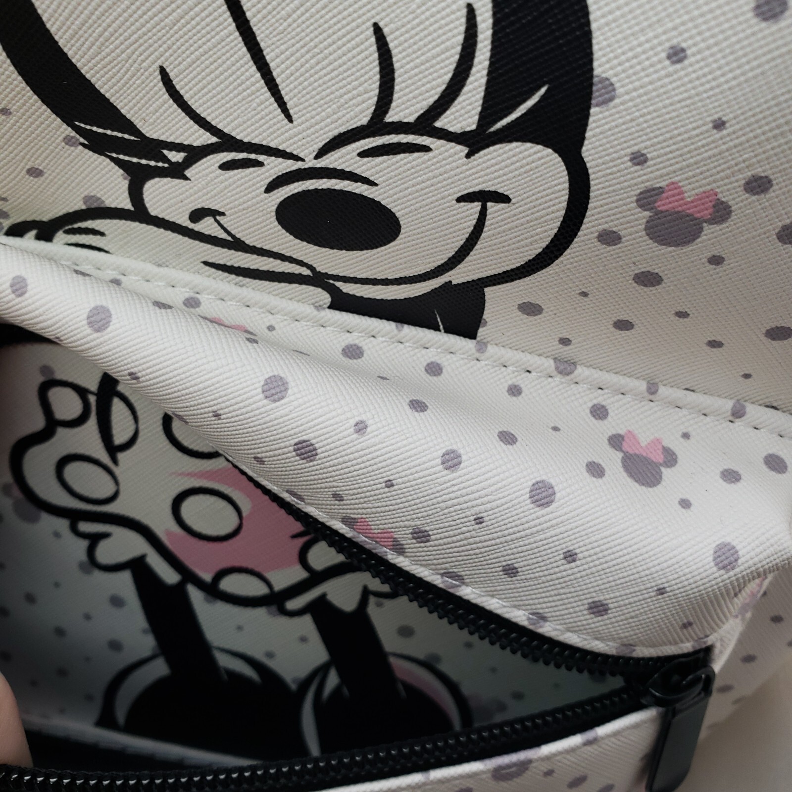 Disney - Minnie Mouse Mini Backpack Pink & White (NWT) Minnie House, Bioworld