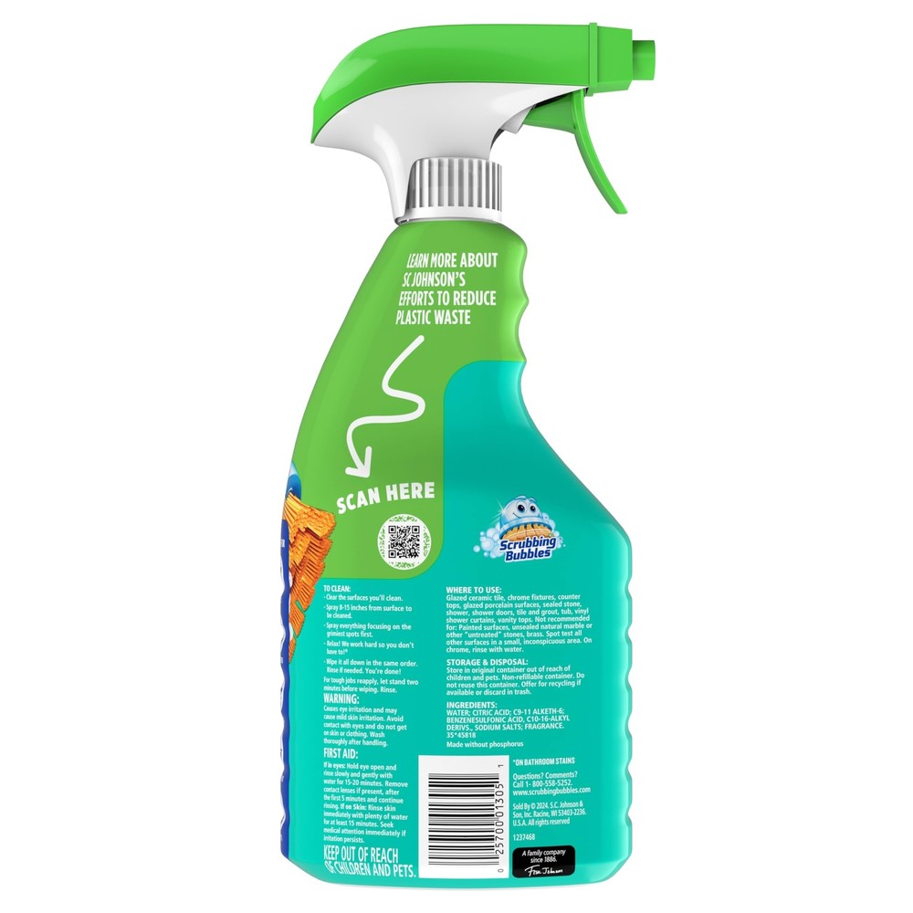 Scrubbing Bubbles Easy Clean Foaming Multipurpose Bathroom Cleaner Spray, Bot...