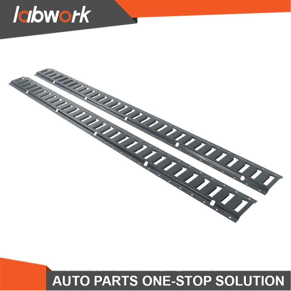 Labwork E Track Tie Down Rail Kit 2×5' E Track Rails for Garages Vans Trailers