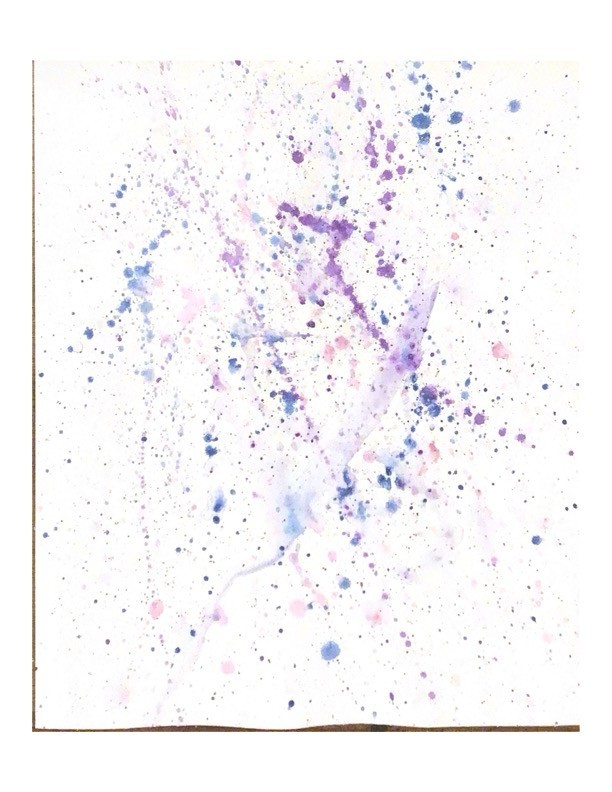 Amazing splatter paint on paper