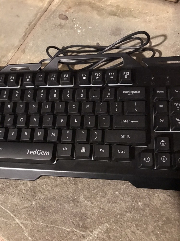 TedGem Gaming Keyboard Model CE0141_01 Black USB Wired