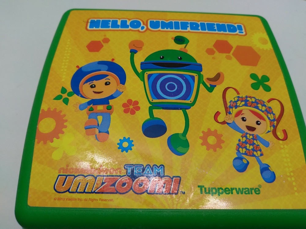 TUPPERWARE GREEN TEAM UMIZOOMI SANDWICH CONTAINER