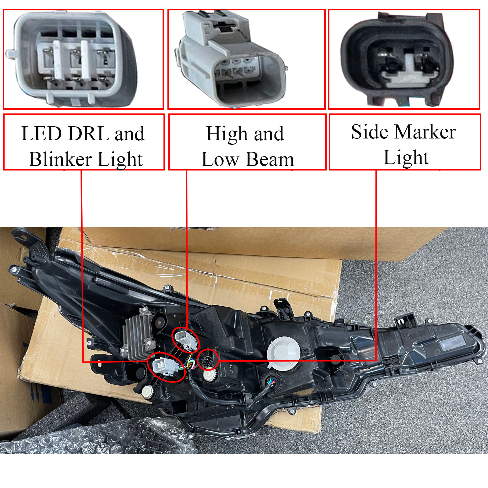 LED DRL Headlight Assembly for 2020 2021 Toyota Corolla Sport SE XSE XLE Driver
