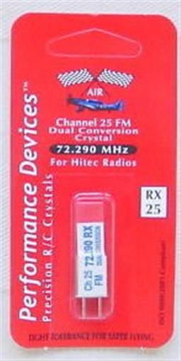 Hitec 72Mhz FM Dual conversion Receiver Crystal (CH 25)