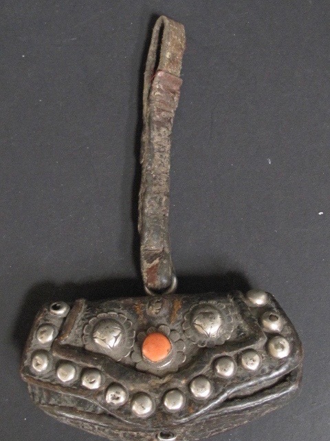 Antique Leather Purse From Tibet
