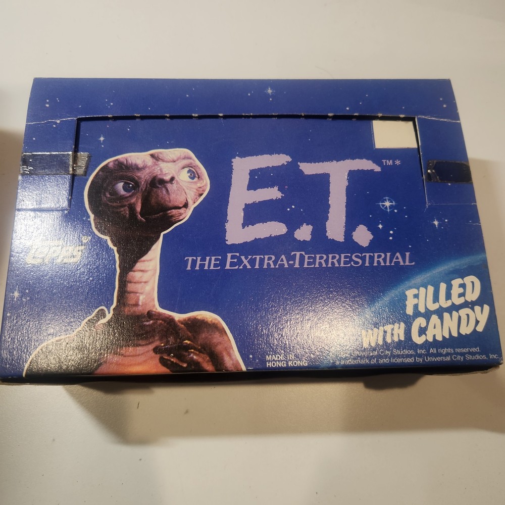 1982 Topps E.T. Movie Candy Head Display Box - Empty Box