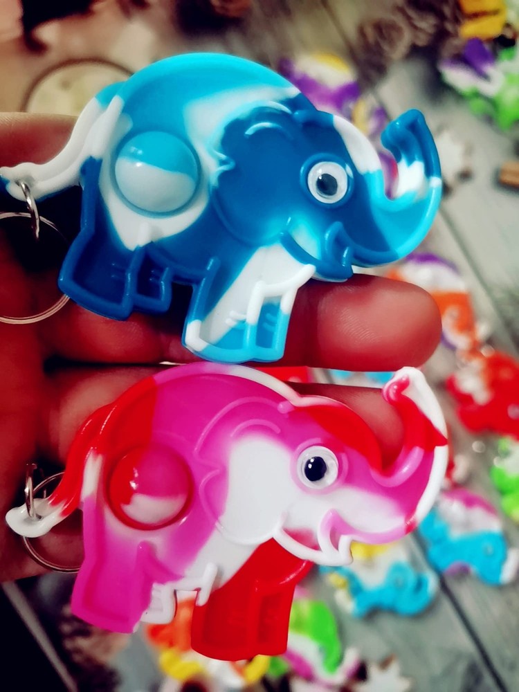 PSDFH 24 Packs Funny Present Unique Mini Elephant Assorted fidgets Bubble...