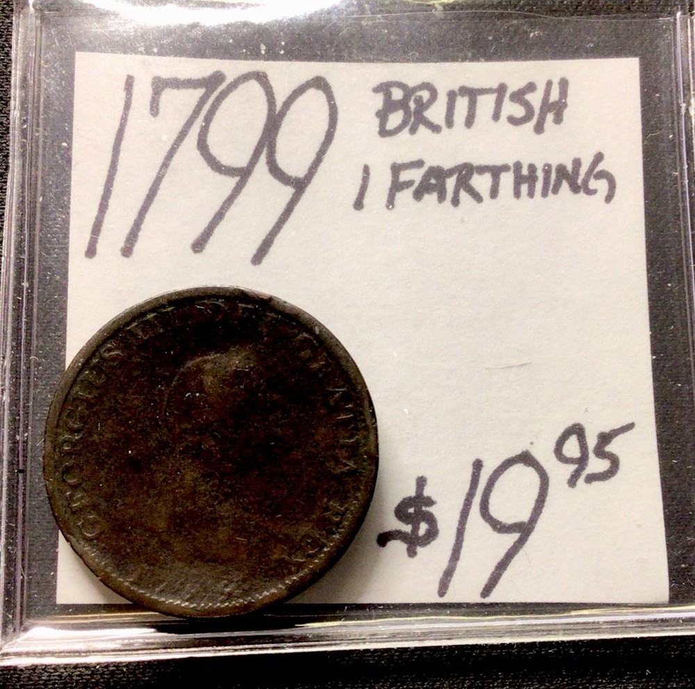 1799 British 1 Farthing! ENN Coins