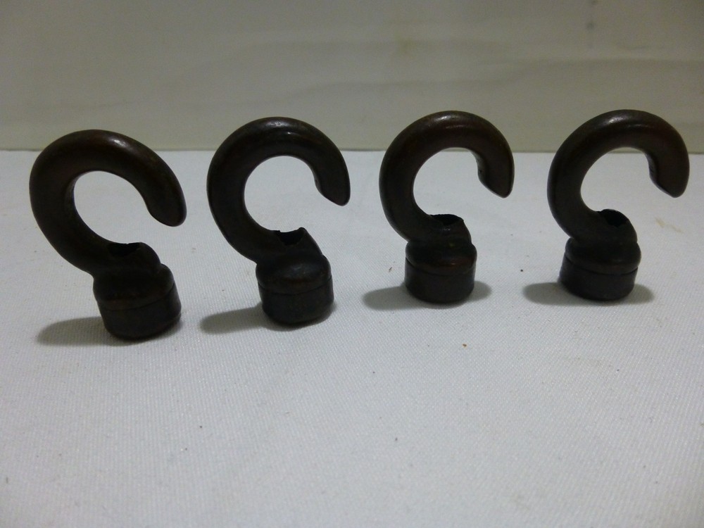 4 Antique Handel Lamp Chandelier Hooks