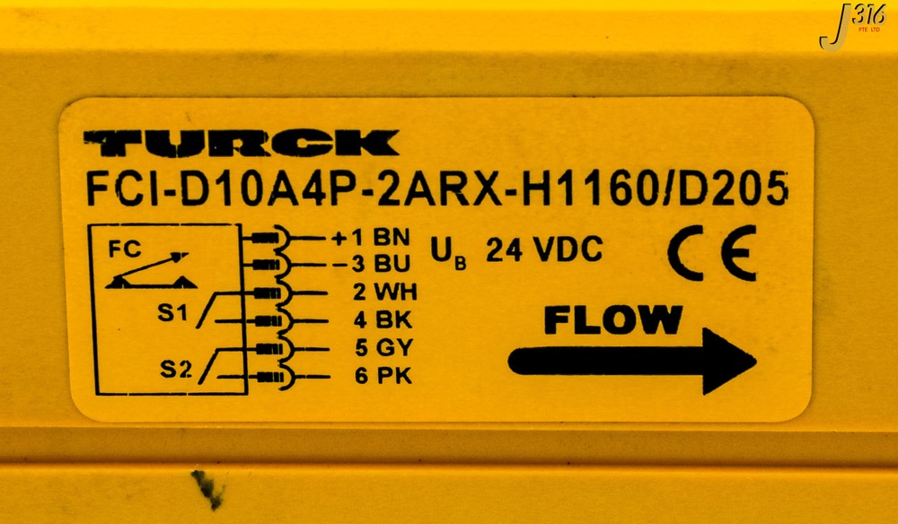 29832 TURCK INLINE SENSOR W/ INTEGRATED PROCESSOR FCI-D10A4P-2ARX-H1160/D205