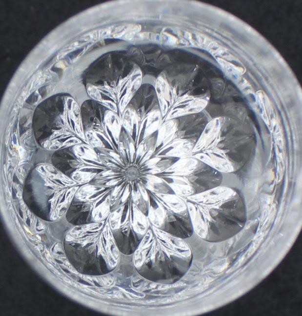 Gorham Crystal Diamond Clear Goblet Pulled Stem Base