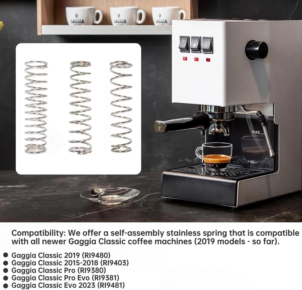 9 Bar 8 6.5 OPV Spring Modification for Gaggia Classic Pro, Classic...