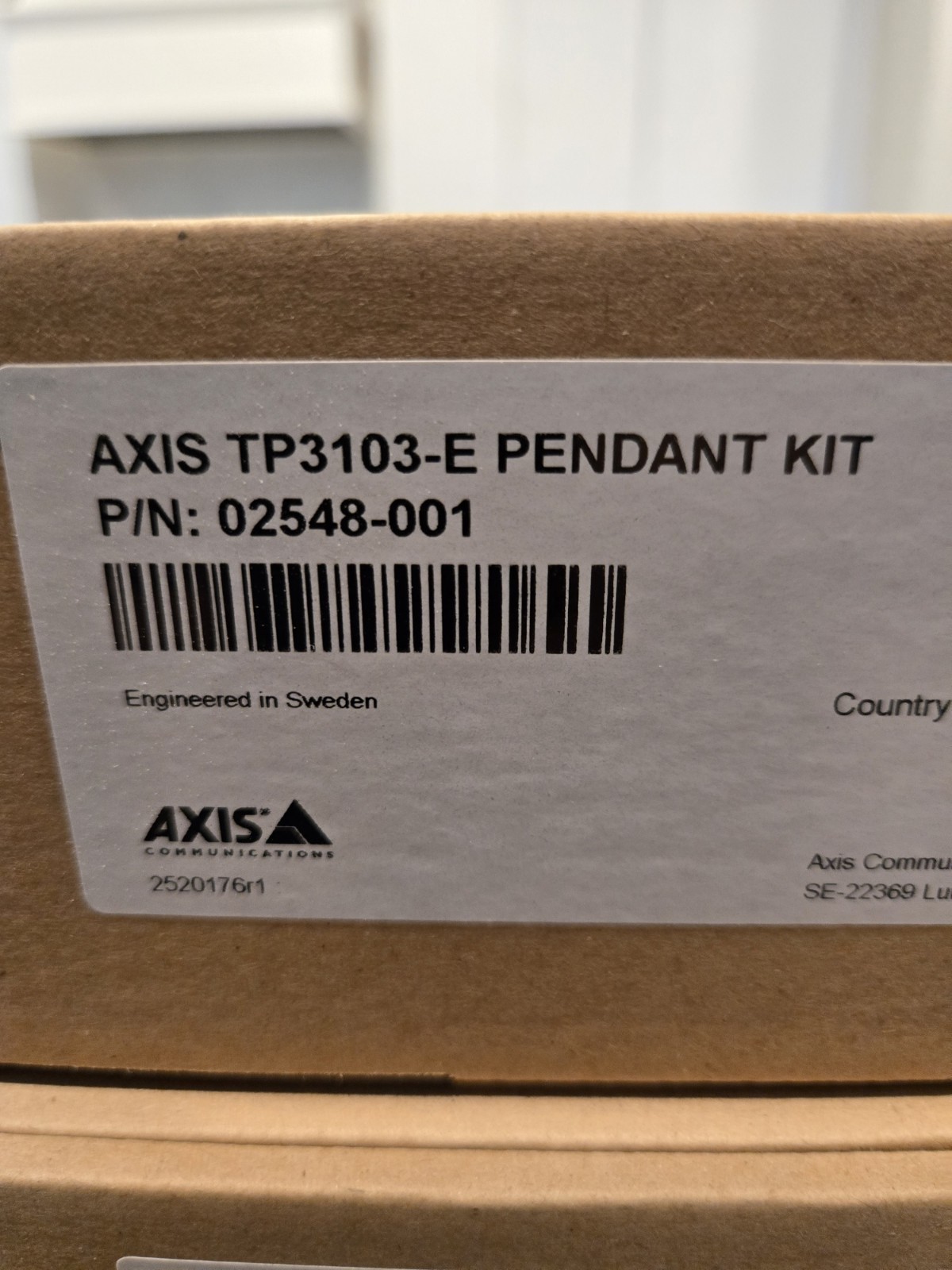 Axis TP3103-E - Pendant Kit P/N: 02548-001 - Brand New