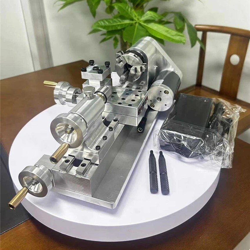 Compact Lathe Precision Micro Lathe Mini Lathe Watch Lathe Mala Bead Machine DIY