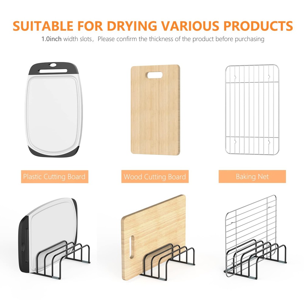 Cutting Board Storage Rack, Compact Cutting Board Organizer, Chopping Board Stor