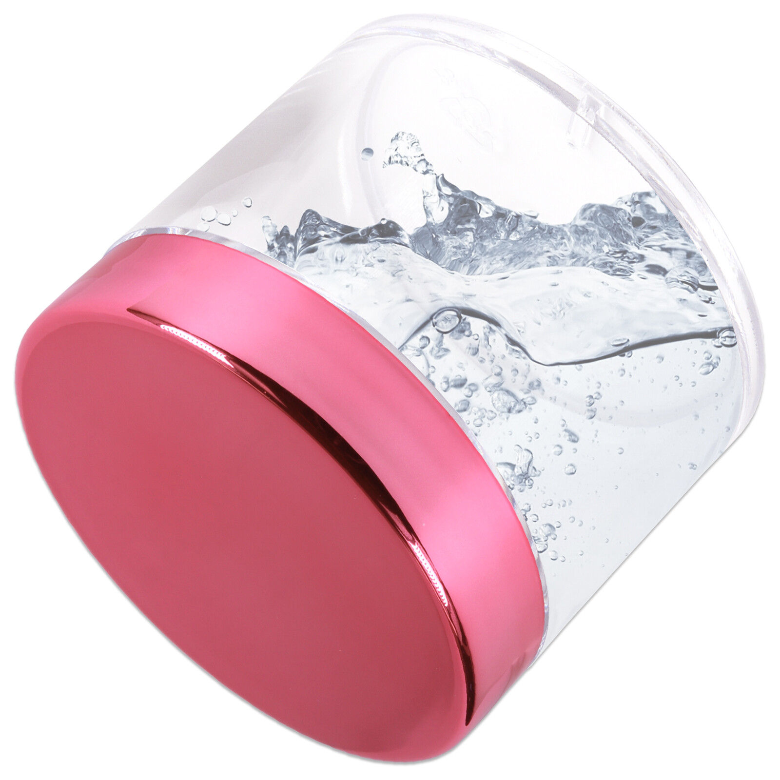 2oz/60g/60ml High Quality Acrylic Container Jars - Clear with Rose Lid