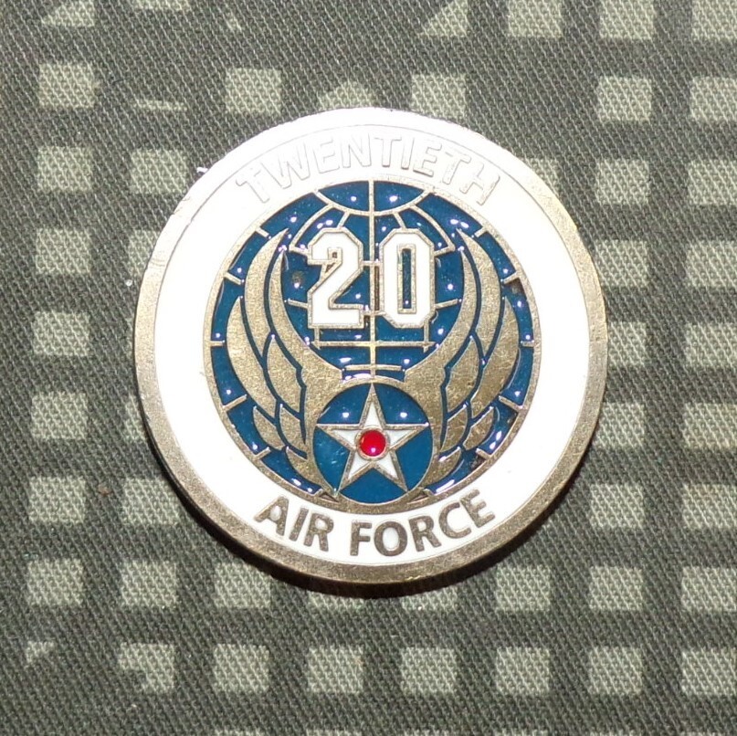 Original USAF 20th Air Force Commanding General's Challenge Coin
