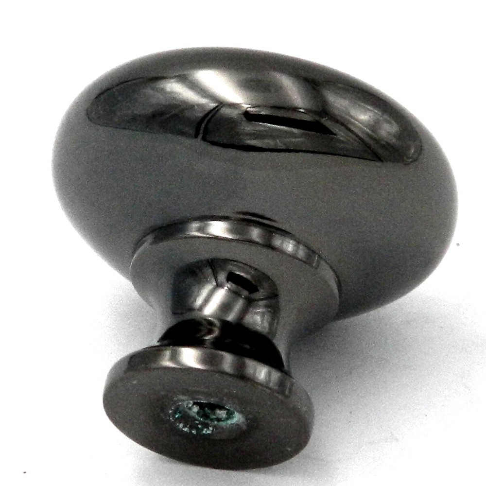 Belwith Hickory BK13-BN Black Nickel Solid Brass 1 1/4" Cabinet Knob Pull