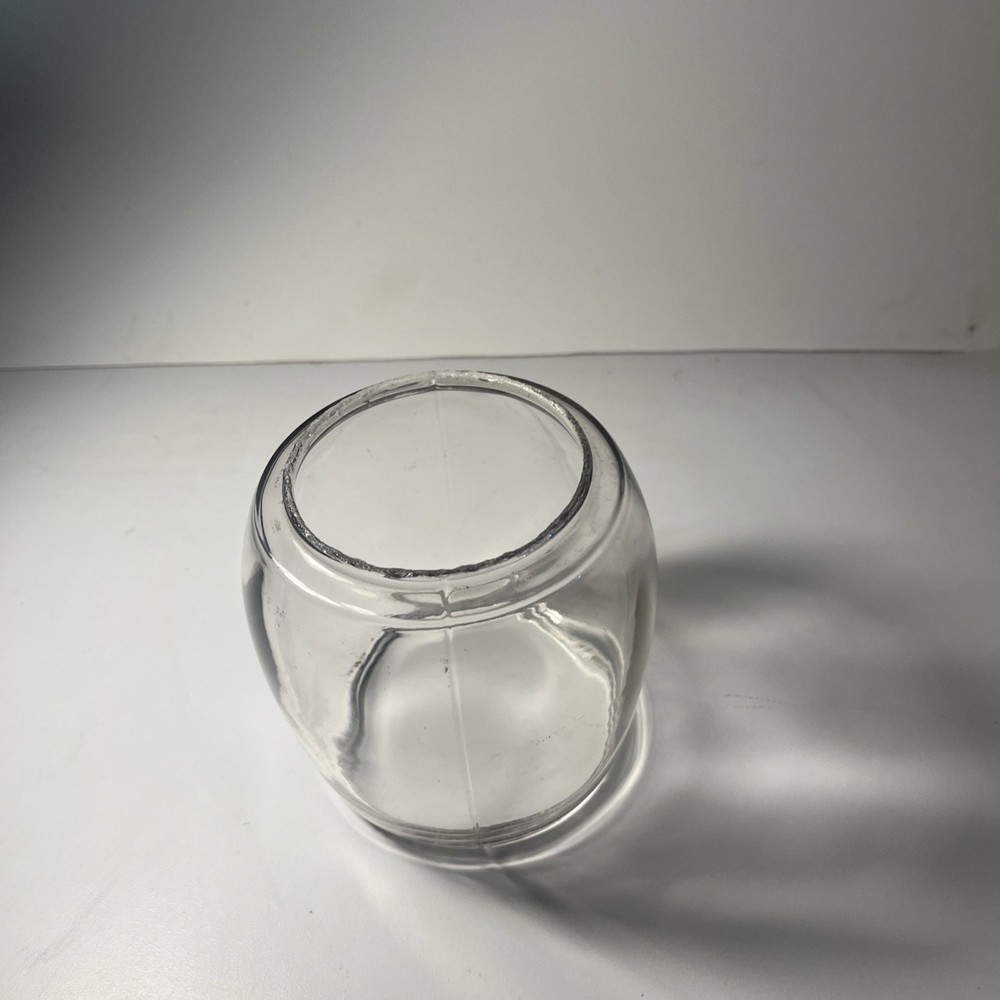 Vintage Clear Glass Lantern Globe ONLY Replacement Globe