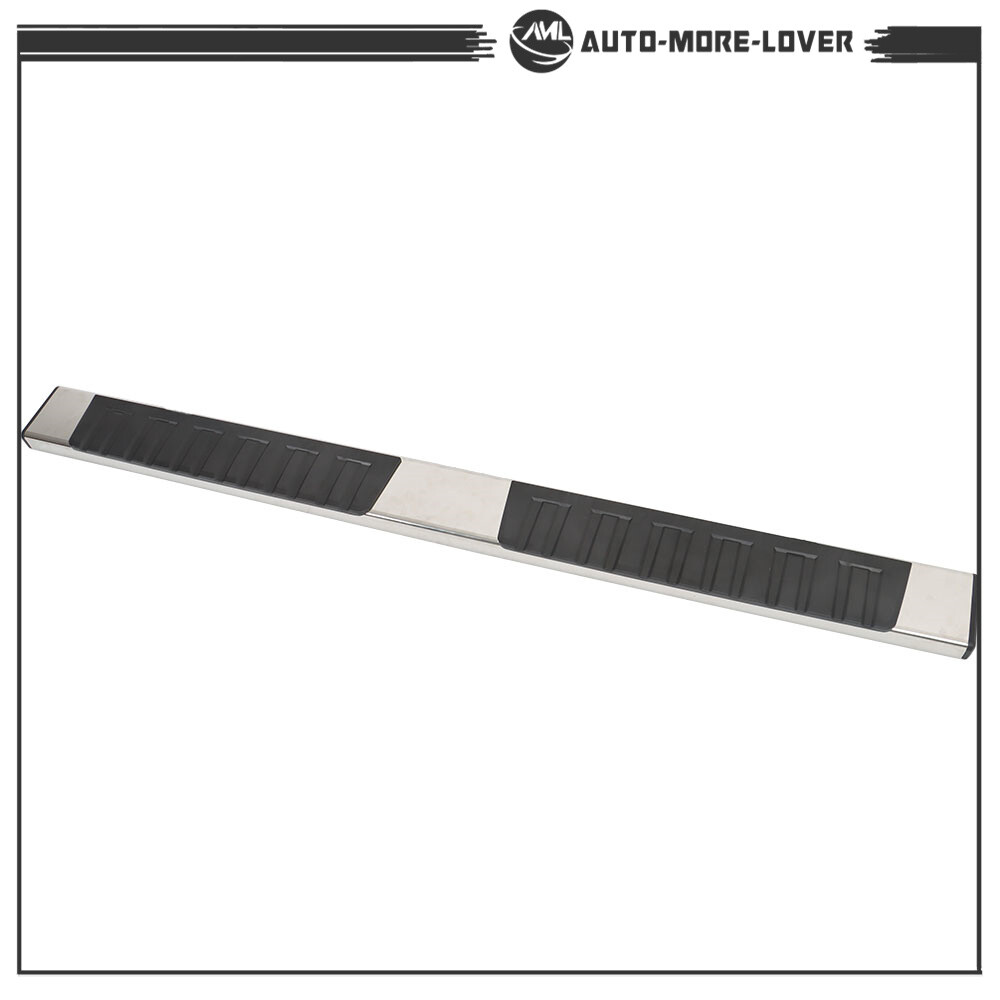 6" Running Boards Side Step For 2007-18 Silverado GMC Sierra Double Extended Cab