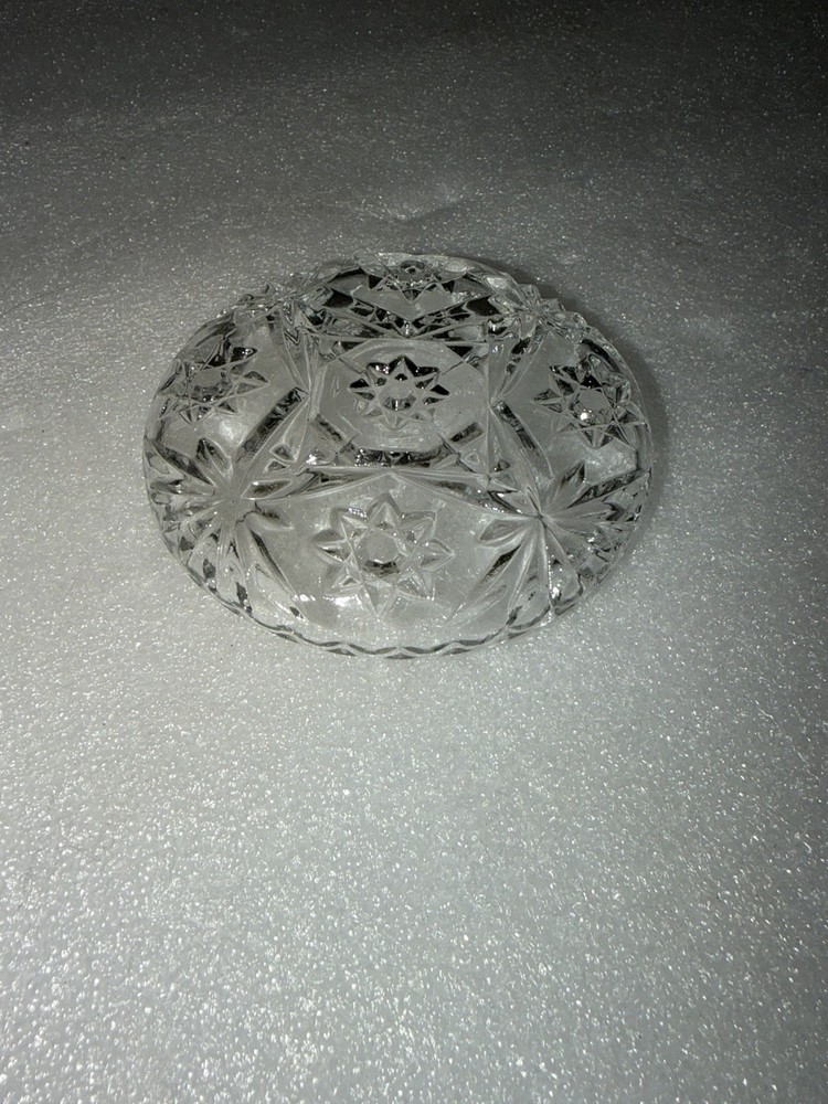 Glass Ashtray Snowflake Style 4 Inch