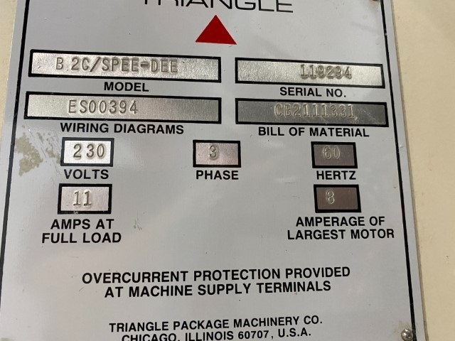 Triangle B2C VFFS Bagger