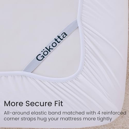 5 Pcs Sheets Set for Adjustable Bed with Elastic Corner Split King 01- White