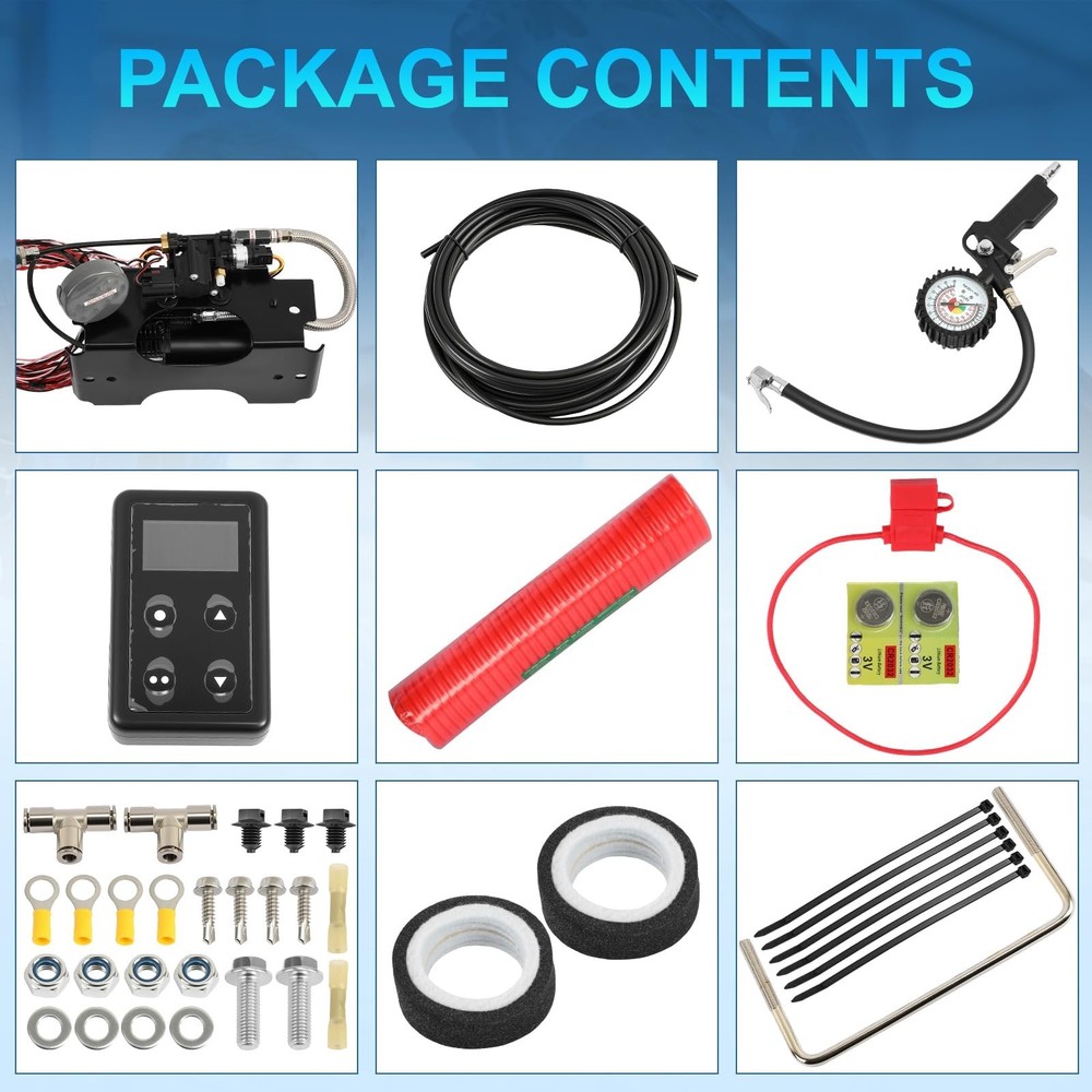 25980EZ Wireless On Board Air Compressor System, Air Spring Compressor Kit, w...