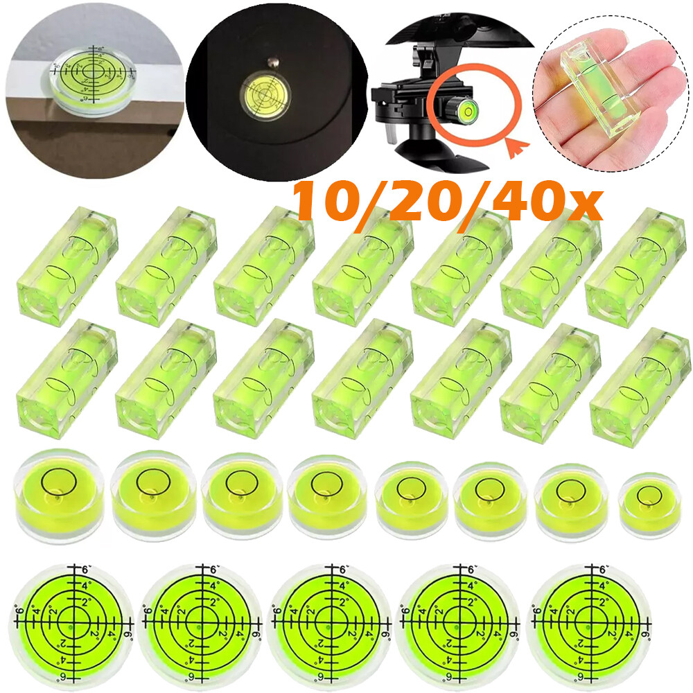 Lot Precision Circular Mini Spirit Level Set Meter Bubble Horizontal Ruler Tool