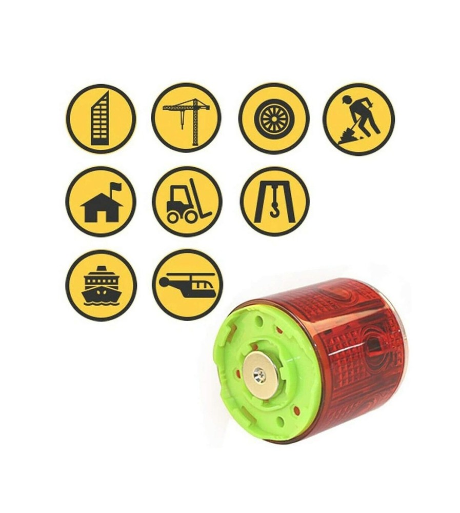 Solar Strobe Warning Light, with Strong Magnetic Base High Bright L... Fast Ship