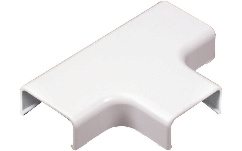 Wiremold C51 Wireway Elbow T-Fitting, Plastic, White