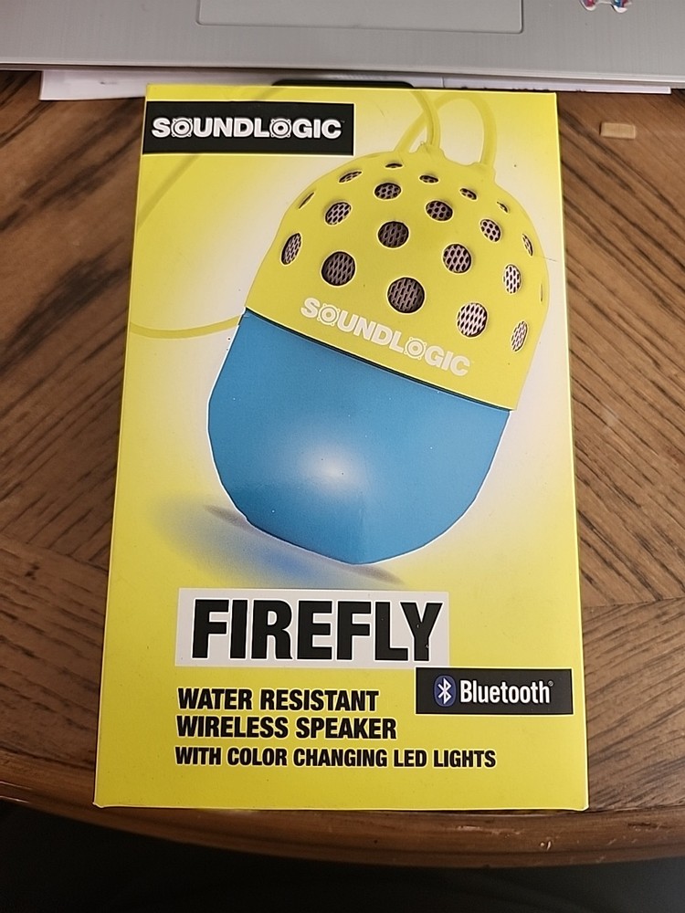 Soundlogic Firefly Bluetooth Water Resistant Wireless Speaker With LED LIGHTS