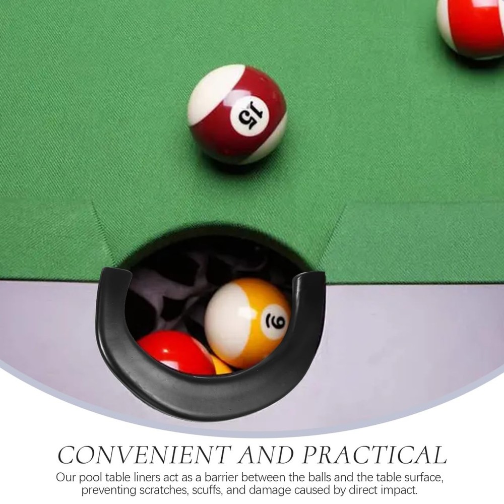Durable Pool Table Pocket Liner Replacement for Standard Billiard Table Small...