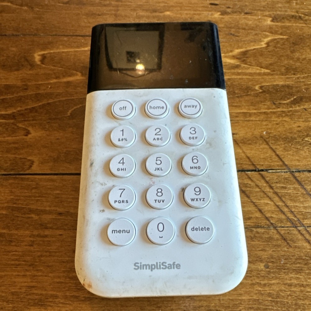 SimpliSafe Security Keypad SSKP3 White Alpha Numeric Programmable Keypad Control