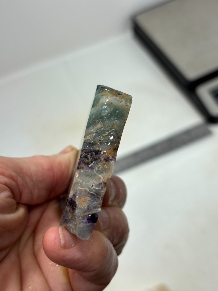 Fluorite slab Cabbing Lapidary Combo Ship Avail